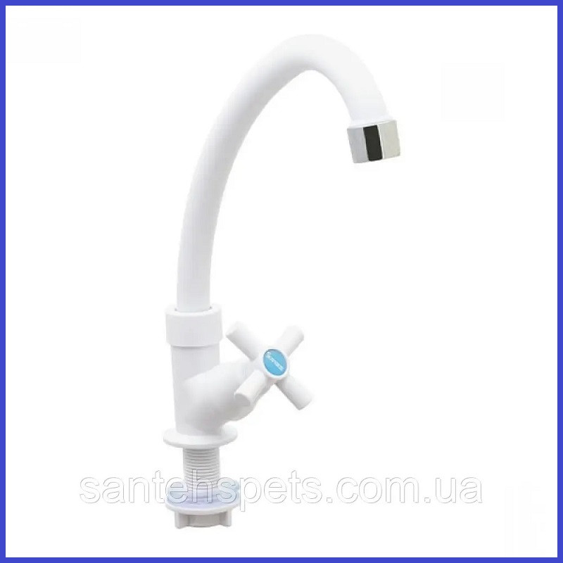 Одно-кран на холодну воду ZERIX MONO 011 White, фото 1