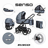 Дитяча коляска 2 в 1 Riko Senso 01 Denim, фото 3