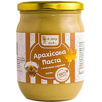 Арахісова паста FunnyNuts з кленовим сиропом 500 г (скло)