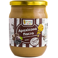 Арахісова паста FunnyNuts з чорносливом і шоколадом 500 г (скло)