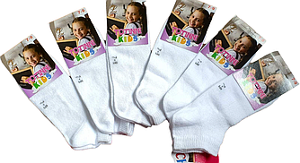 Шкарпетки дитячі літні "Totinni kids". Сітка. Білі. 5-7 років