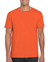 Футболка Soft Style, orange, GILDAN, размеры от S до 3XL, плотность 153 г/м2