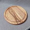 Дошка для подачі страв кругла на 5 секцій двостороння з ясеня, фото 5