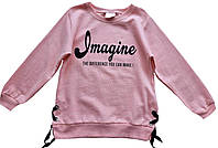 Реглан для девочки розовый р.86-104 см розовый свитшот для девочки турция