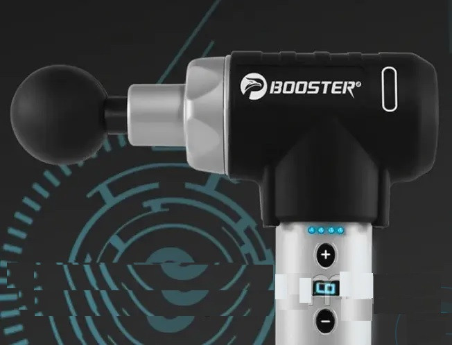 Масажер перкусійний Booster Pro 2 для м'язів, масажний пістолет, 5 насадок, фото 1