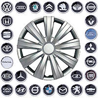 Ковпаки колес гнучкі  R15 SKS-328 з логотипом різних авто    (VW Jetta.Golf)