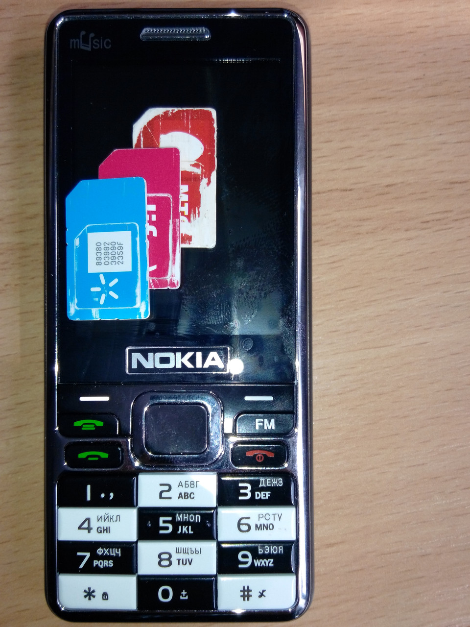 Телефон на 3 сім Q008 з TV, фото 1