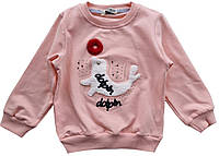 Веесенний свитшот для девочки розовый р.86-104 см розовый реглан для девочки турция