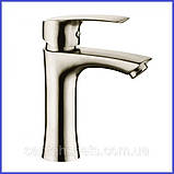 Змішувач для умивальника (нержавіюча сталь) ZERIX LR71001 SUS304, фото 2