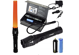 Ліхтарик тактичний водонепроникний TIROSS TS1154 XML-T6 + ZOOM