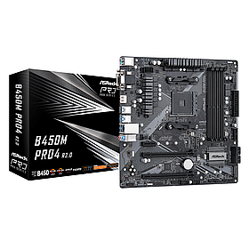 Материнська плата ASROCK B450M PRO4 R2.0 AM4 (B450M PRO4 R2.0) (D)