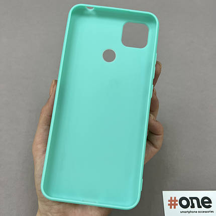 Чохол для Xiaomi Redmi 9C силіконовий із захистом для камери чохол на телефон сяомі редмі 9с бірюзовий HLG, фото 3