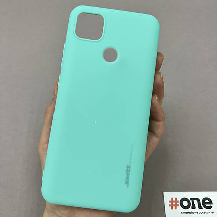 Чохол для Xiaomi Redmi 9C силіконовий із захистом для камери чохол на телефон сяомі редмі 9с бірюзовий HLG, фото 1