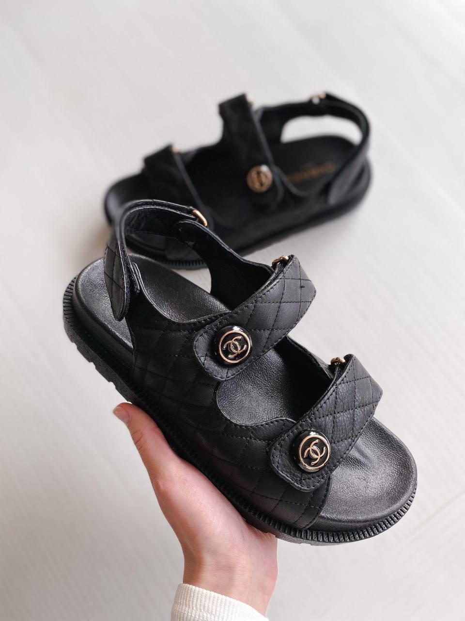 Жіночі сандалії Chanel Dad Sandals Black