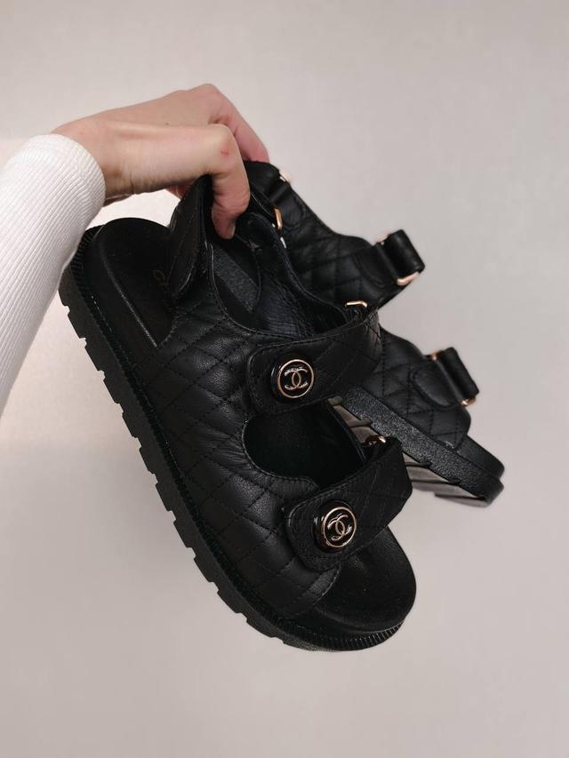 Женские сандалии Chanel Dad Sandals Black
