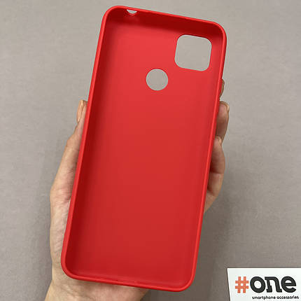 Чохол для Xiaomi Redmi 9C силіконовий щільний чохол на телефон сяомі редмі 9с червоний HLG, фото 3