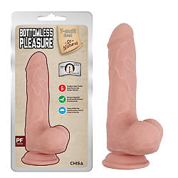 Фалоімітатор з мошонкою Bottomless Pleasure-Flesh