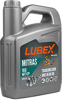 Трансмиссионное масло LUBEX MITRAS MT EP 90 4л API GL-4