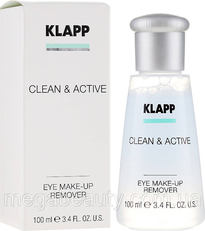 Clean&Active Eye Make-Up Remover-емульсія для демакіяжу повік, 100 мл Klapp