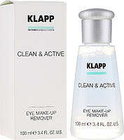 Clean & Active Eye Make-Up Remover-эмульсия для демакияжа век 100 мл Klapp