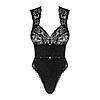 Боді еротічне чорне Obsessive Elisetta Black S/M, фото 4