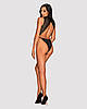 Боді еротічне чорне Obsessive Elisetta Black S/M, фото 7