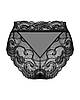 Трусики мереживні Obsessive Elizenes S\M Black, фото 6