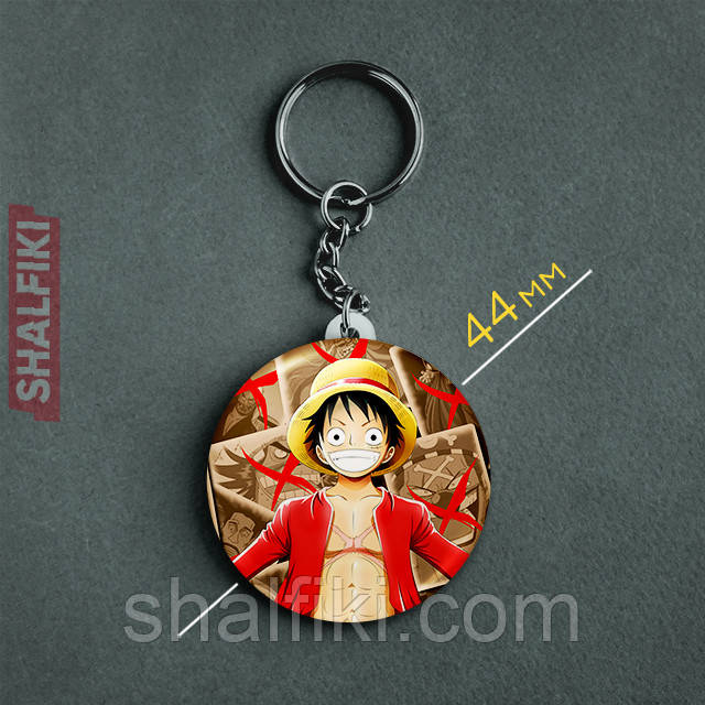 "Манкі Д. Луффі (Ван Піс / One Piece)" брелок круглий Ø44 мм, фото 1