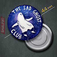 "Клуб грустных привидений / The sad ghost club" магнит круглый Ø44 мм