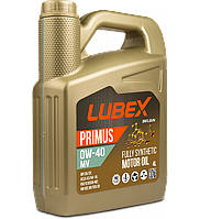Моторное масло LUBEX PRIMUS MV 0W-40 4л API SN/CF