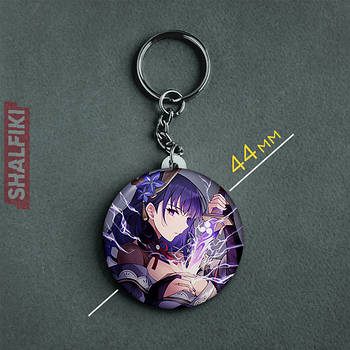 "Сьогун Еі Райден (Геншин / Genshin)" брелок круглий Ø44 мм