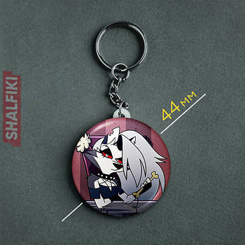 "Луна (Пекельний бос / Helluva boss)" брелок круглий Ø44 мм