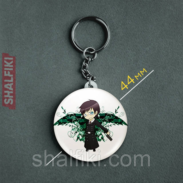 "Юкіо Окумура (Синій екзорцист / Blue exorcist)" брелок круглий Ø44 мм, фото 1