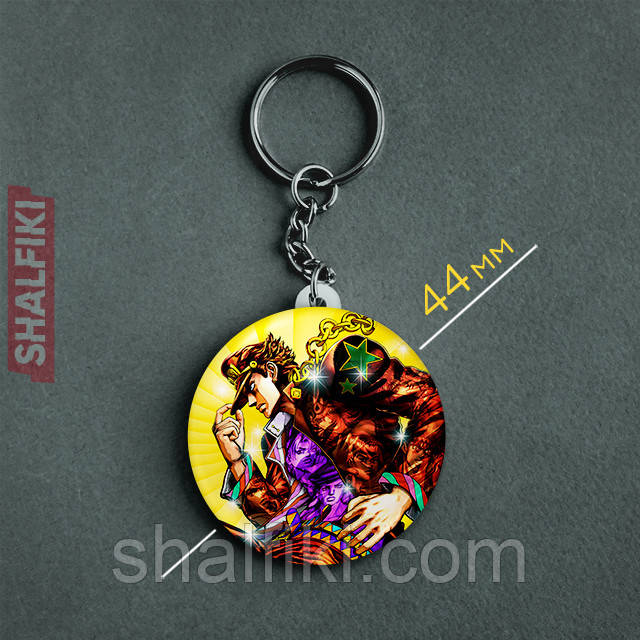 "Джотаро Куджо (Неймовірні пригоди ДжоДжо)" брелок круглий Ø44 мм, фото 1
