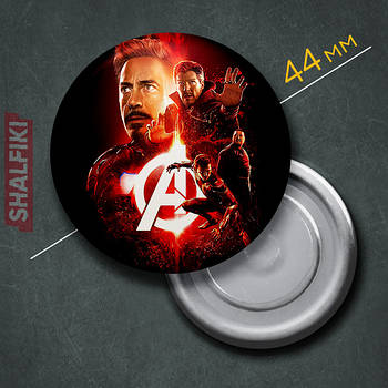 "Мстители" магніт круглий Ø44 мм