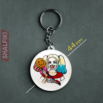 "Харлі Квінн" брелок круглий Ø44 мм
