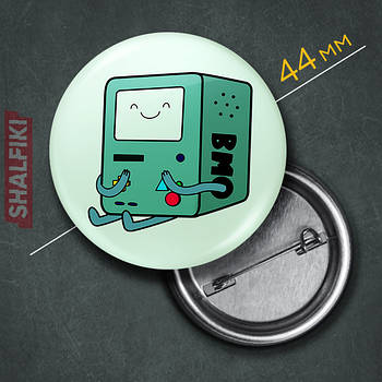 "БіМО (Час пригод)" значок круглий на булавці Ø44 мм