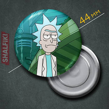 "Рік Санчез (Рік і Морті)" магніт круглий Ø44 мм