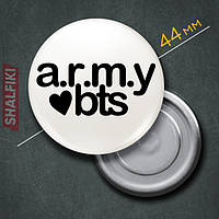 "Army BTS / БТС" магніт круглий Ø44 мм