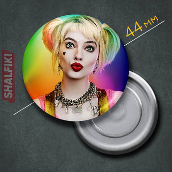"Харлі Квінн" магніт круглий Ø44 мм
