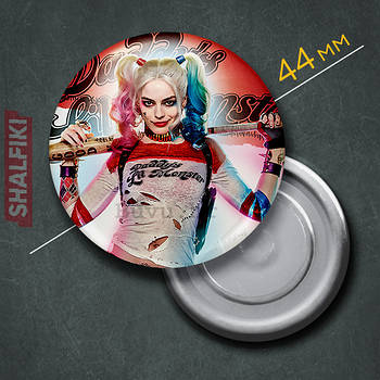"Харлі Квінн" магніт круглий Ø44 мм