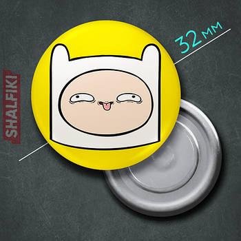 "Фінн Людина (Час пригод)" магніт круглий Ø32 мм