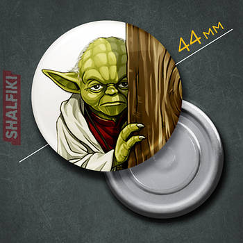 "Майстер Йода (Зоряні війни)" магніт круглий Ø44 мм