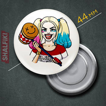 "Харлі Квінн" магніт круглий Ø44 мм