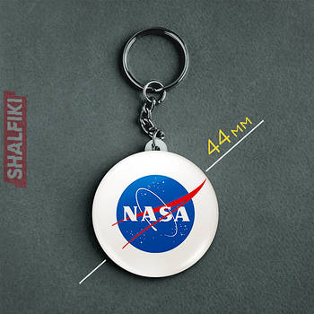 "НАСА / NASA" брелок круглий Ø44 мм
