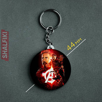 "Мстители" брелок круглий Ø44 мм