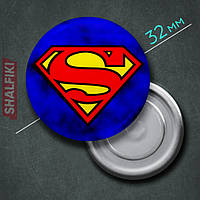 "Супермен знак" магнит круглый Ø32 мм