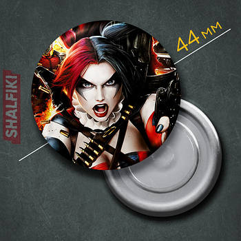 "Харлі Квінн" магніт круглий Ø44 мм