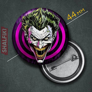 "Джокер" значок круглий на булавці Ø44 мм