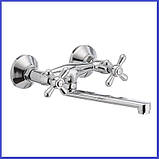 Змішувач для кухні настінний двовентильний EUROPRODUCT Dominox 361 (EP0078) K, фото 2